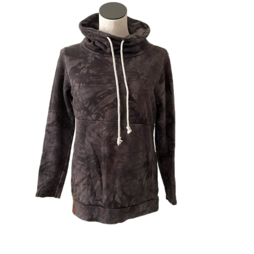Ampersand & charcoal funnel neck sweatshirt sz M